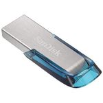 SanDisk Ultra Flair unità flash USB 64 GB USB tipo A 3.2 Gen 1 (3.1 Gen 1) Blu, Argento