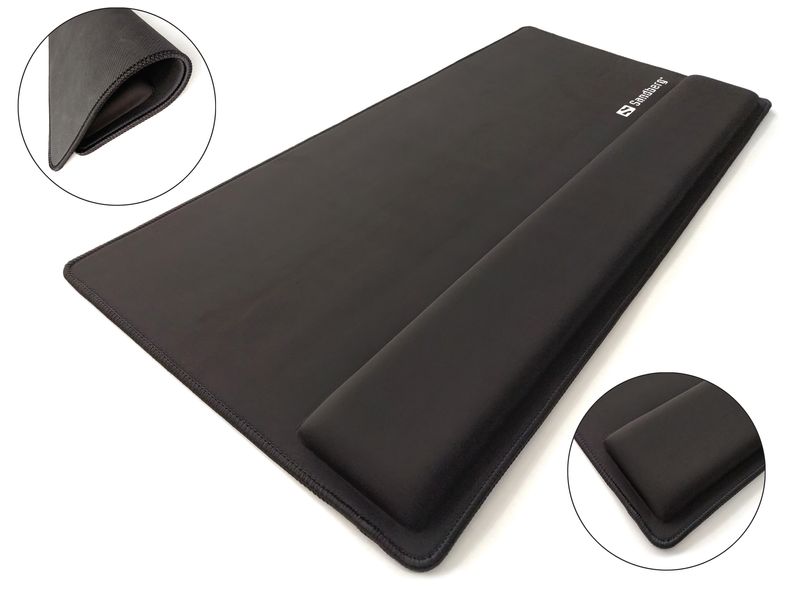 Sandberg-Desk-Pad-Pro-XXL--Desk-Pad-Pro-XXL-Desk-Pad-Pro---XXL-BlackMonotone-Wrist---rest-Non-slip-base-Gaming-mous