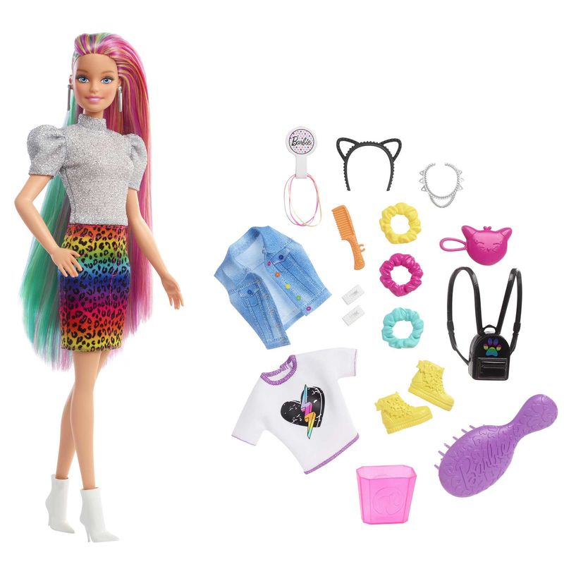 Barbie-​---Capelli-Multicolor-con-capelli-con-funzione-cambia-colore-include-16-accessori-alla-moda--3--Anni