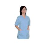 Casacca Con Bottoni-Cotone-Pol.-Unisex XXL Azzurra 1 pz.