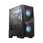 MSI 2x 120mm ARGB PWM Fan 1x 120mm Fan 1-4 ARGB Hub Mystic Light Sync Tempered Glass Panel ATX mATX mini-ITX