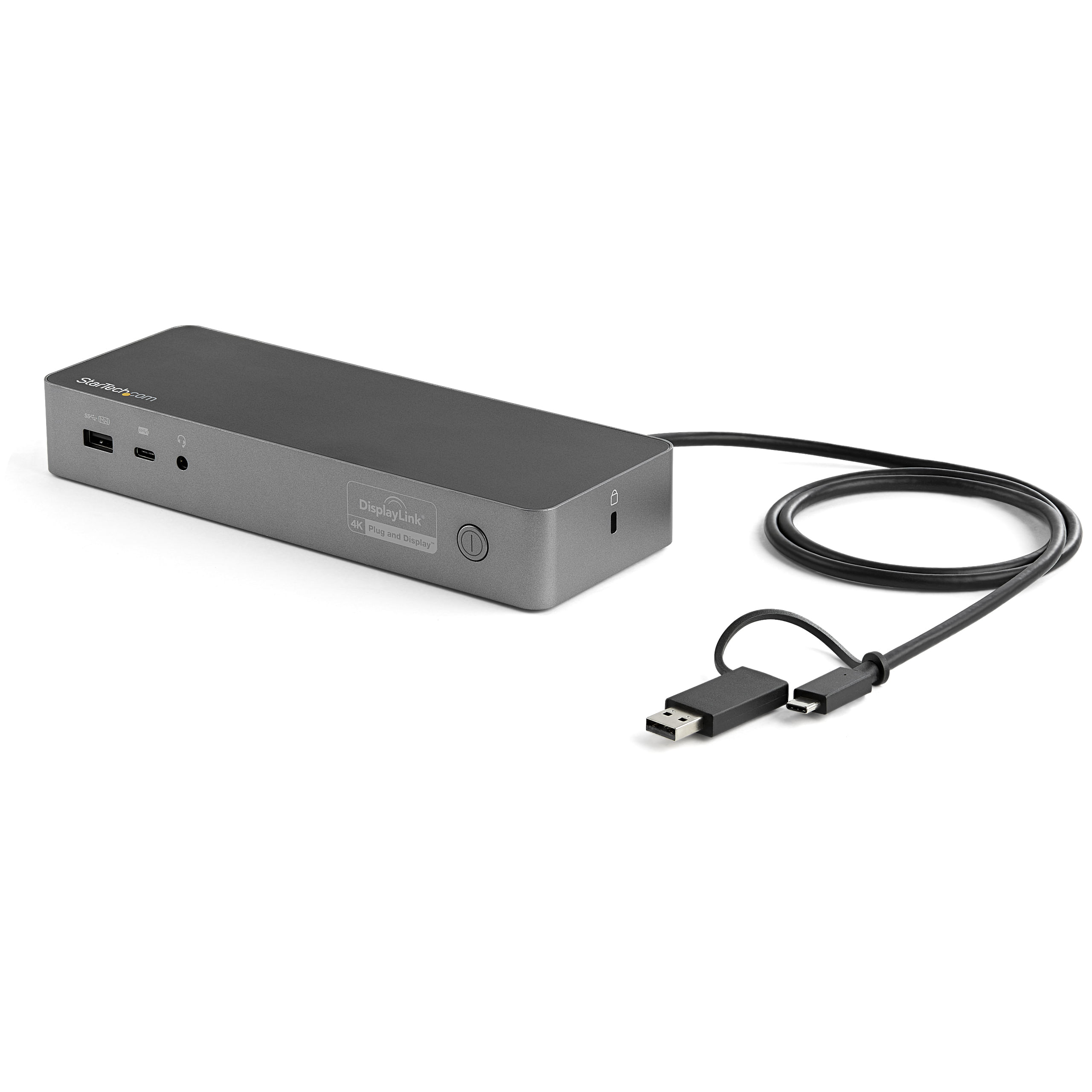 StarTech.com Docking station USB-C e USB-A - Docking station universale per portatili, doppio 4K DP e HDMI, 100W PD