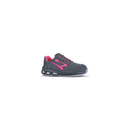 U-Power Calzatura di sicurezza Verok SP1 SRC - nylon/pelle scamosciata - grigio/rosa - taglia 39 - U-Power