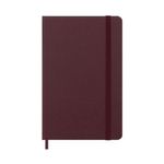 Moleskine Agenda Settimanale con Spazio per Note 12 Mesi 2024 Formato Pocket 9x14cm Copertina Rigida e Chiusura Elastica Rosso Borgogna