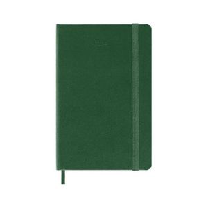 Moleskine Agenda Settimanale con Spazio per Note 12 Mesi 2024 Formato Pocket 9x14cm Copertina Rigida e Chiusura Elastica Verde Mirto