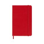 Moleskine Agenda Settimanale con Spazio per Note 12 Mesi 2024 Formato Pocket 9x14cm Copertina Rigida e Chiusura Elastica Rosso Scarlatto