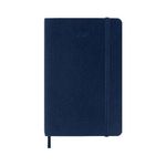 Moleskine Agenda Settimanale con Spazio per Note 12 Mesi 2024 Formato Large 13x21cm Copertina Morbida e Chiusura Elastica Blu Zaffiro