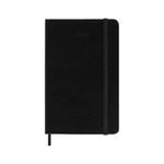 Moleskine Agenda Settimanale con Spazio per Note 12 Mesi 2024 Formato Large 13x21cm Copertina Rigida e Chiusura Elastica Nero