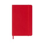 Moleskine Agenda Giornaliera 12 Mesi 2024 Formato Large 13x21cm Copertina Morbida e Chiusura Elastica Rosso Scarlatto