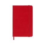 Moleskine Agenda Giornaliera 12 Mesi 2024 Formato Large 13x21cm Copertina Rigida e Chiusura Elastica Rosso Scarlatto