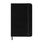 Moleskine Agenda Giornaliera 12 Mesi 2024 Formato Large 13x21cm Copertina Rigida e Chiusura Elastica Nero