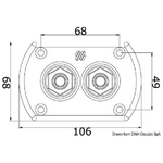 Ultraflex Passaparatia cromato doppio raccordo