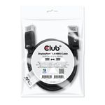 CLUB3D-DisplayPort-1.4-HBR3-Cable-2m-6.56ft-M-M-8K60Hz