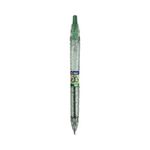 Pilot Penna a Sfera a Scatto B2P Ecoball BeGreen - Punta Tonda 1mm - Linea 027mm - 8664% Plastica Riciclata - Ricaricabile - Colore Verde