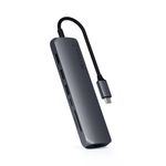 Satechi ST-UCSMA3M replicatore di porte e docking station per laptop USB 3.2 Gen 1 (3.1 Gen 1) Type-C Grigio