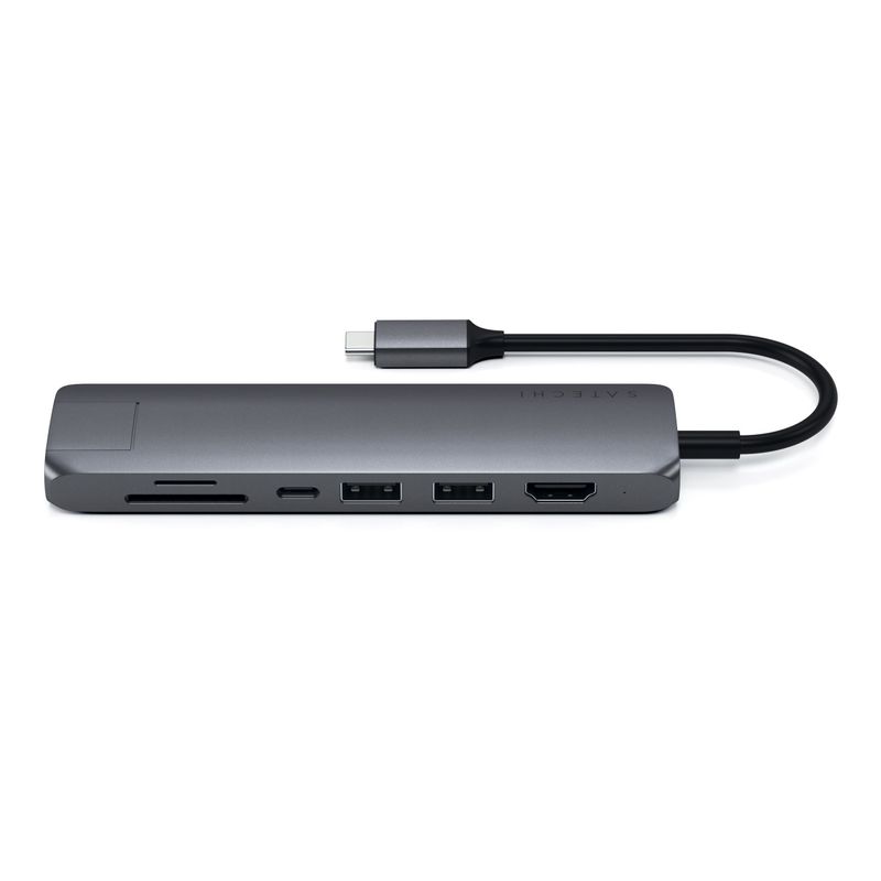 Satechi-ST-UCSMA3M-replicatore-di-porte-e-docking-station-per-notebook-USB-3.2-Gen-1--3.1-Gen-1--Type-C-Grigio