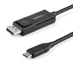 StarTech.com Cavo adattatore da USB C a DisplayPort 1.2 da 2m - Cavo video bidirezionale da DP a USB-C o USB