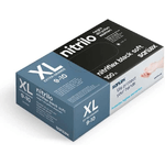 Santex Nitriflex Nero Confezione da 100 in Nitrile Taglia XL - 35 grammi - Senza Polvere - Senza Lattice - Non Sterili - Colore Nero