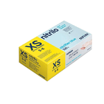 Santex Nitriflex Blu Confezione da 100 Guanti in Nitrile Taglia XS - 35 grammi - Senza Polvere - Senza Lattice - Non Sterili - Colore Blu