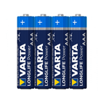 Batteria Varta Alk. Micro AAA LR03 1.5V Longlife Power Shrink. (confezione da 4)