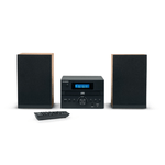 THOMSON MICRO SOUND SYSTEM BT RADIO FM/CD/MP3/USB FINITURA LEGNO NERO MIC123BT