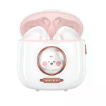 Cuffie per bambini XO Bluetooth 5.1 - TWS - Fino a 5 ore di musica - Colore bianco/rosa