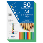 Cartoncini colorati Dohe 180 G/M2 - Formato A4 - PH neutro - Privi di cloro elementare - Coloranti biodegradabili