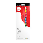 Daler Rowney Simply Confezione da 12 colori ad olio - Eccellente resistenza alla luce - 12 ml - Colori assortiti