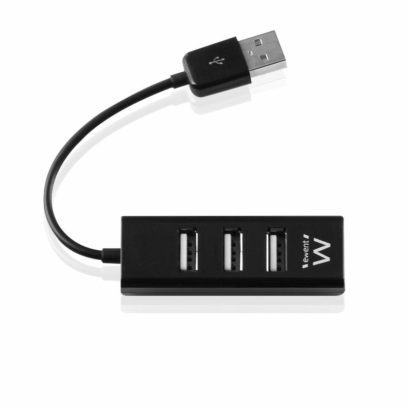 EWENT-MINI-HUB-USB-4P-USB-2.0-NERO-EW1123