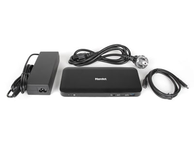 Hamlet-HDOCKS600C-replicatore-di-porte-e-docking-station-per-laptop-Cablato-USB-3.2-Gen-2--3.1-Gen-2--Type-C-Nero