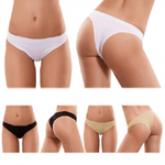 Trade Shop Traesio-pack 6 Slip Brasiliana In Cotone Ass. Basic Comodo E Pratico F6247 -    L-xl