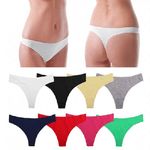 Trade Shop Traesio-pack Da 12 Slip Cotone Mod. Scarlett Perizoma Intimo Donna Varie Taglie F6128 -    L-xl