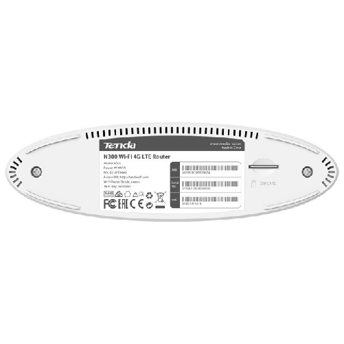 Tenda-N300-router-wireless-Fast-Ethernet-Banda-singola--2.4-GHz--4G-Bianco