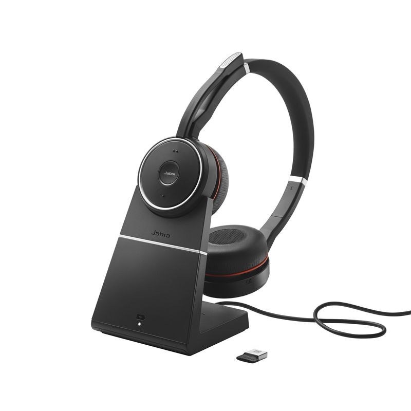 Jabra-Evolve-75-Auricolare-Con-cavo-e-senza-cavo-A-Padiglione-Musica-e-Chiamate-Bluetooth-Base-di-ricarica-Nero