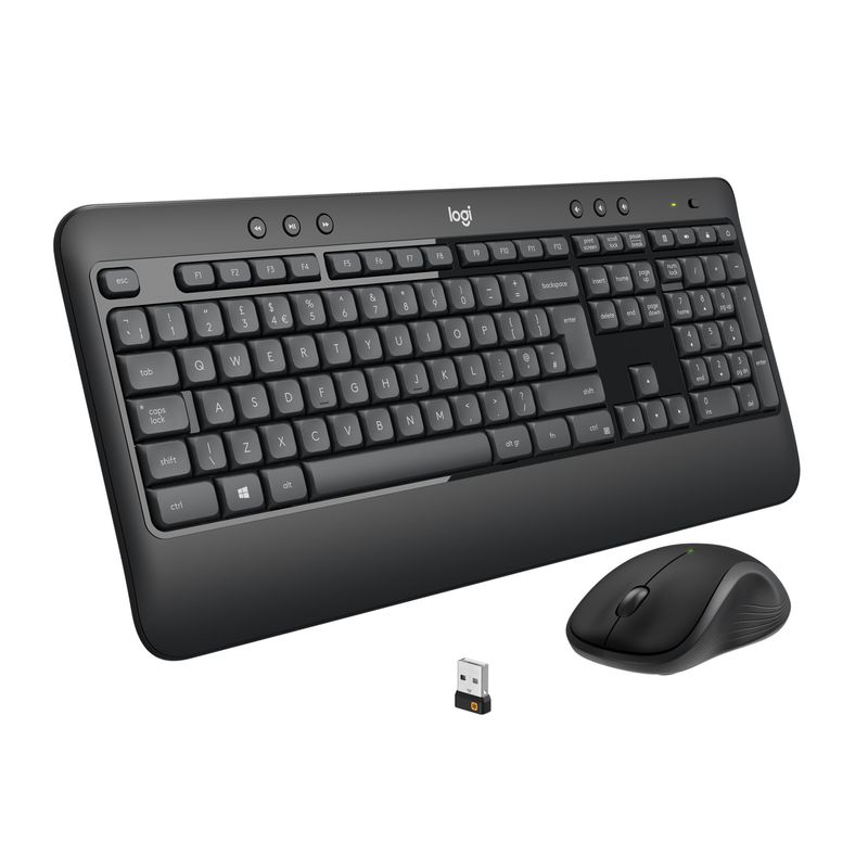 Logitech-MK540-Advanced-Combo-Tastiera-e-Mouse-Wireless-per-Windows-Ricevitore-USB-Unifying-24-GHz-Tasti-di-Scelta-Rapida-Multimediali-Durat