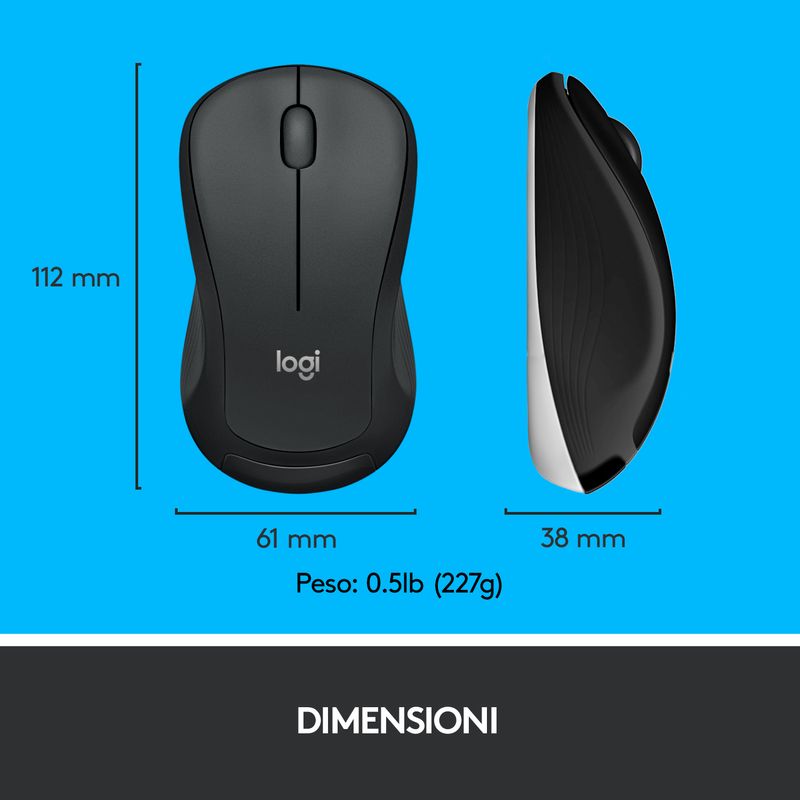 Logitech-MK540-Advanced-Combo-Tastiera-e-Mouse-Wireless-per-Windows-Ricevitore-USB-Unifying-24-GHz-Tasti-di-Scelta-Rapida-Multimediali-Durat