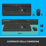 Logitech-MK540-Advanced-Combo-Tastiera-e-Mouse-Wireless-per-Windows-Ricevitore-USB-Unifying-24-GHz-Tasti-di-Scelta-Rapida-Multimediali-Durat