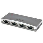 StarTech.com Hub Adattatore USB a seriale DB9 RS232 a 4 porte con Bus Alimentato