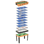 vidaXL Set Giochi da Tavola 15-in-1 121x61x82 cm in Acero