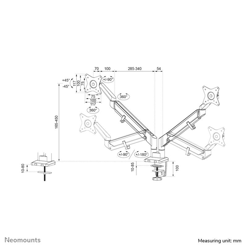 17-32-inch---Flat-screen-desk-mount-for-2-screens--clamp-