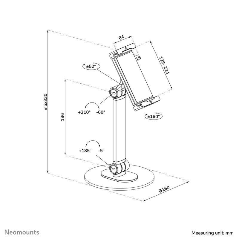 Neomounts-Supporto-per-tablet--NEOMOUNTS-BY-NEWSTAR-UNIVERSAL---TABLET-STAND-FOR-4.7-12.9IN-TABL-