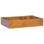 vidaXL Lavabo in Legno Massello di Teak 50x35x10 cm