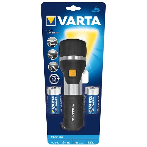 Varta-LED-Day-Light-2D-Torcia-a-mano-Nero-Argento