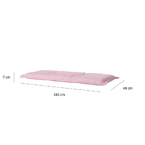 Madison-Cuscino-per-Panche-Panama-180x48-cm-Rosa-Tenue