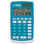 Texas Instruments TI-106 II calcolatrice Tasca Calcolatrice con display Blu