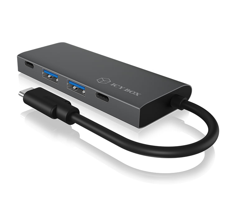 ICY-BOX-IB-HUB1428-C31-USB-3.2-Gen-2--3.1-Gen-2--Type-C-10000-Mbit-s-Antracite-Nero