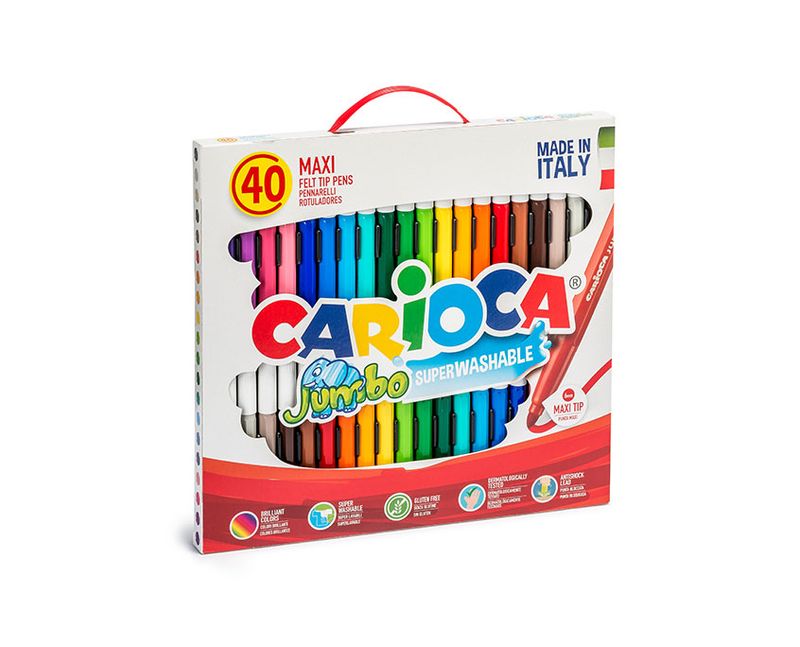 Carioca-Jumbo-marcatore-Extra-grassetto-Multicolore-40-pz