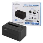 LogiLink-QP0027-docking-station-per-unita-di-archiviazione-USB-3.2-Gen-2--3.1-Gen-2--Type-C-Nero