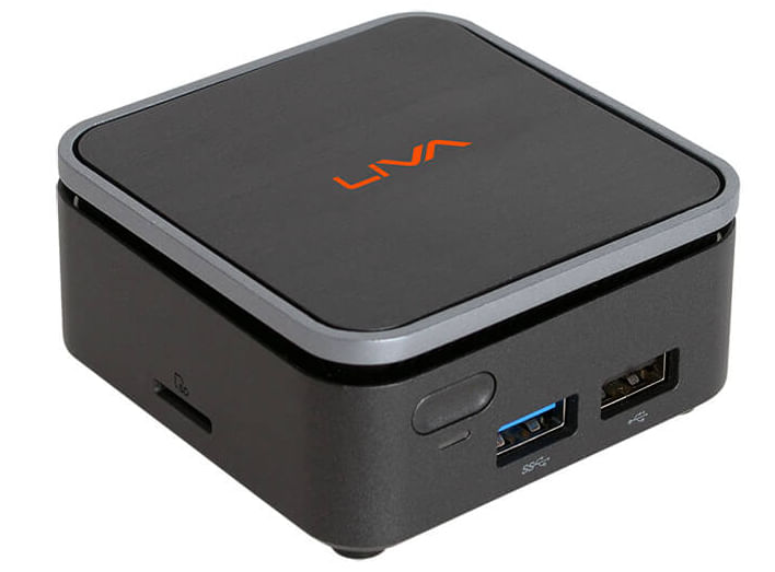 ECS LIVA Q2 Intel® Celeron® N N4120 4 GB LPDDR4-SDRAM 64 GB eMMC Windows 11 Mini PC Nero, Argento