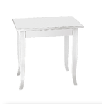 Konte.Design Tavolo Santa Croce in legno bianco 80x80 cm